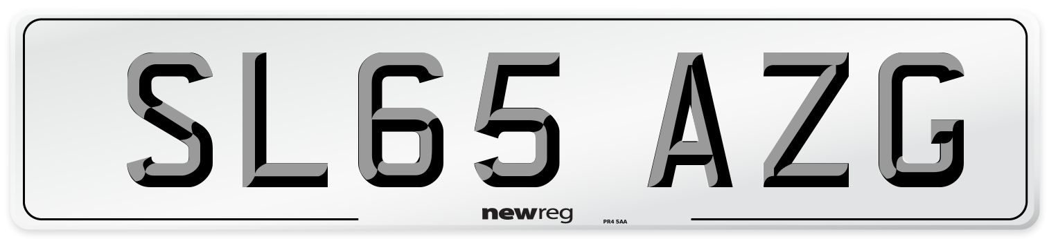 SL65 AZG Number Plate from New Reg